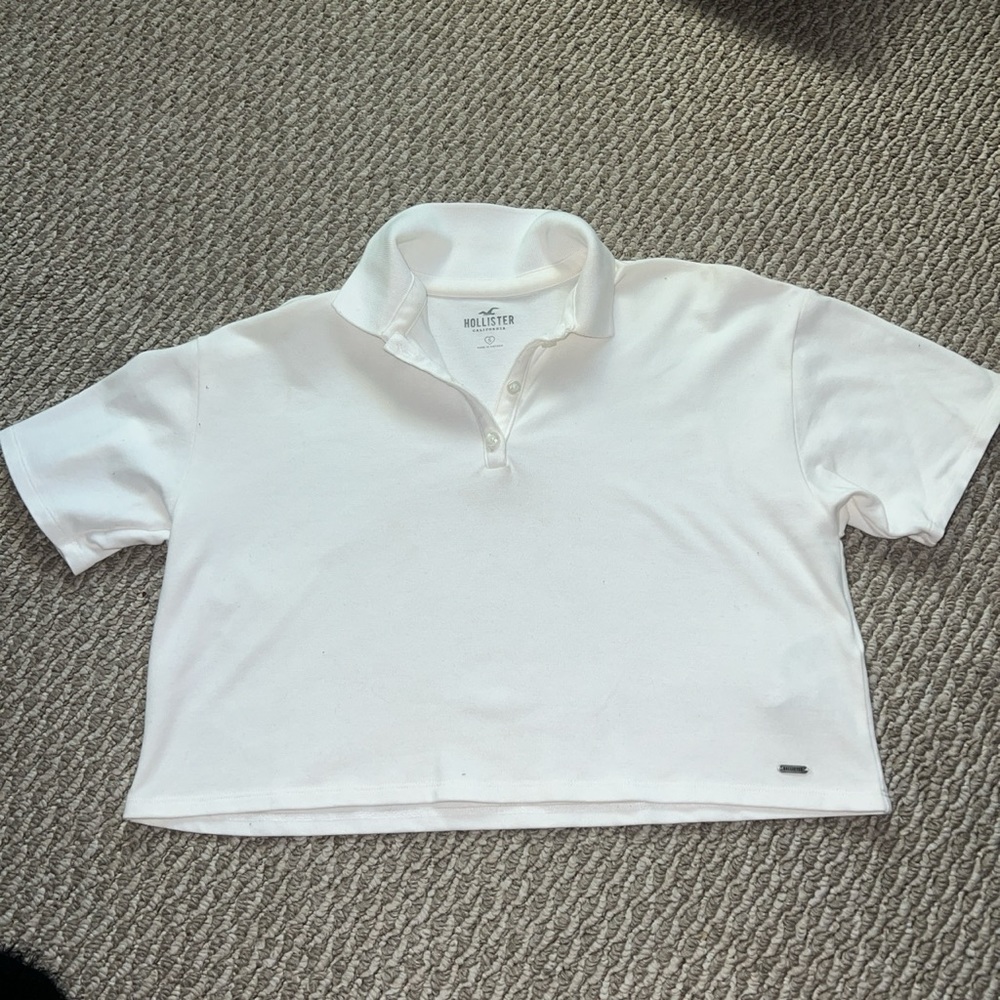 Hollister White Polo